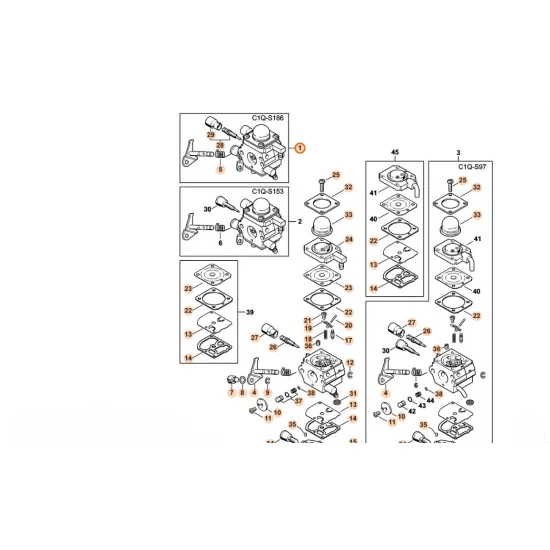 STIHL  Gaźnik C1Q-S186D 4140 120 0619